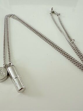 Sterling Silver Pendant Necklace - Silver